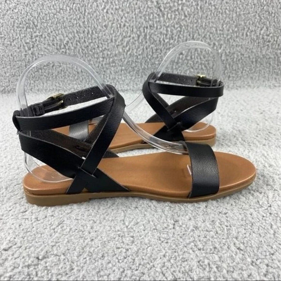 ABOUND Sienna Flat Ankle Strap Sandal Black‎ Size 5.5 - Picture 9 of 12
